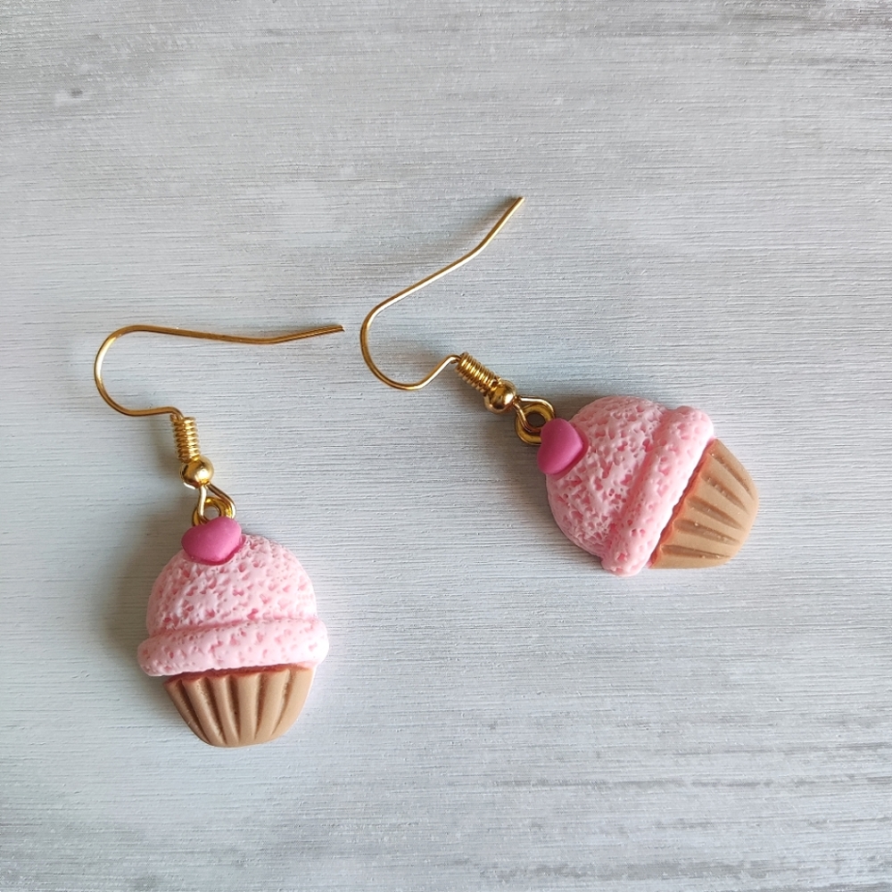 2/$12 or 3/$20 Cupcake Earrings